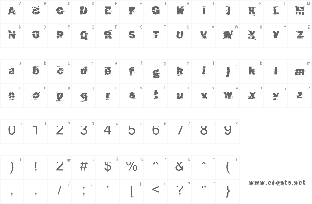 Font Cut N Paste preview
